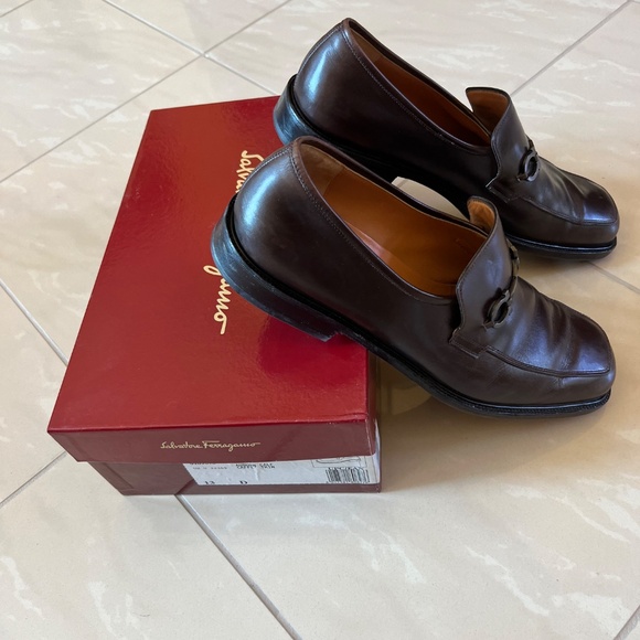 #2739 Salvatore Ferragamo Slip On Auburn Calf Caffe Trim size 13D main image 10